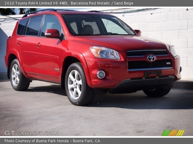 2010 Toyota RAV4 Limited V6 4WD in Barcelona Red Metallic