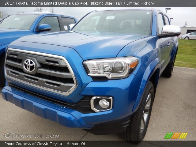 2017 Toyota Tacoma Limited Double Cab 4x4 in Blazing Blue Pearl