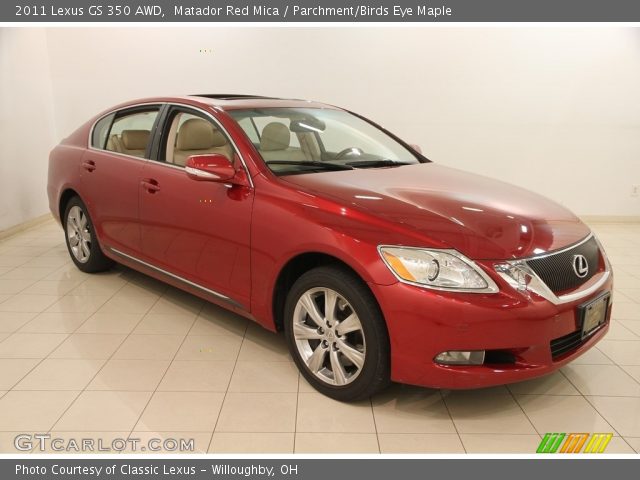 2011 Lexus GS 350 AWD in Matador Red Mica