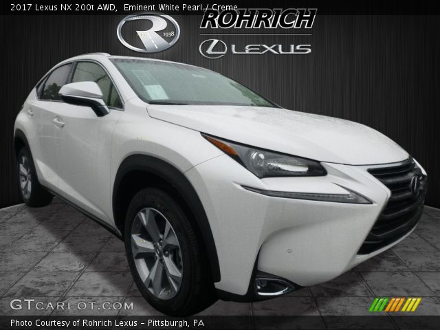 2017 Lexus NX 200t AWD in Eminent White Pearl