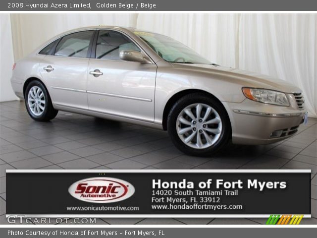 2008 Hyundai Azera Limited in Golden Beige