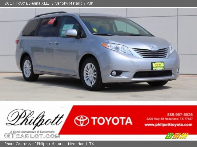 2017 Toyota Sienna XLE in Silver Sky Metallic