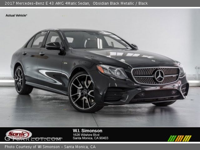 2017 Mercedes-Benz E 43 AMG 4Matic Sedan in Obsidian Black Metallic