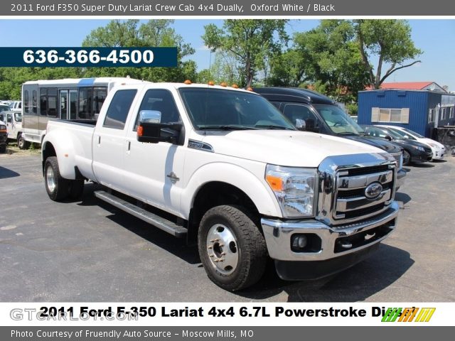 2011 Ford F350 Super Duty Lariat Crew Cab 4x4 Dually in Oxford White