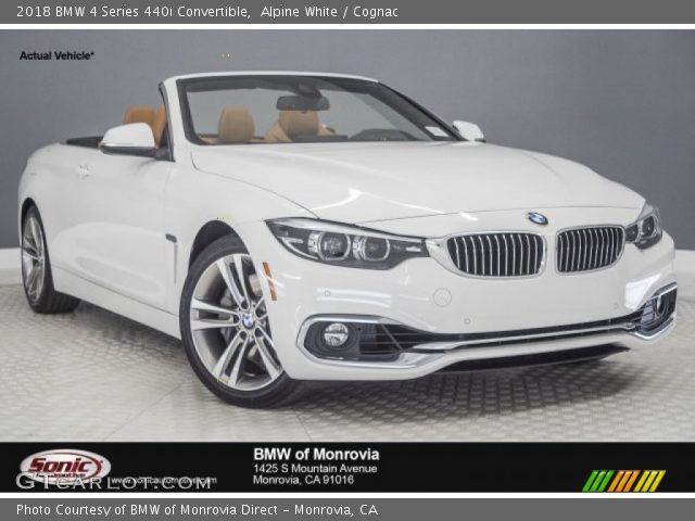 2018 BMW 4 Series 440i Convertible in Alpine White