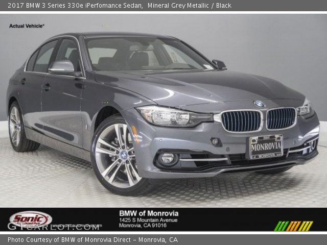 2017 BMW 3 Series 330e iPerfomance Sedan in Mineral Grey Metallic