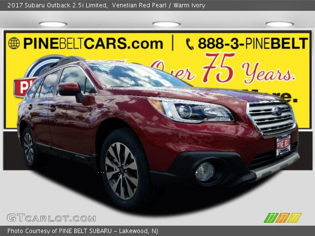 2017 Subaru Outback 2.5i Limited in Venetian Red Pearl