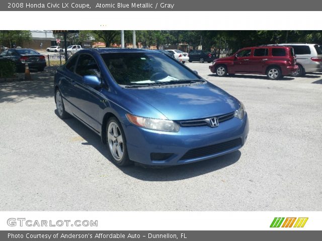 2008 Honda Civic LX Coupe in Atomic Blue Metallic