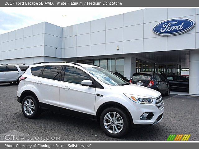 2017 Ford Escape SE 4WD in White Platinum