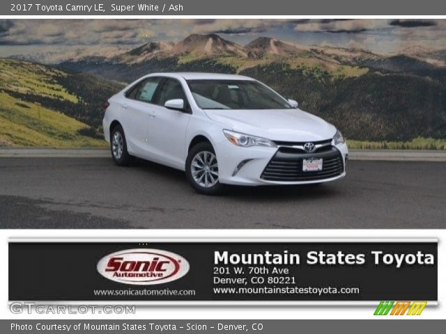 2017 Toyota Camry LE in Super White