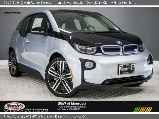 2017 BMW i3 with Range Extender in Ionic Silver Metallic