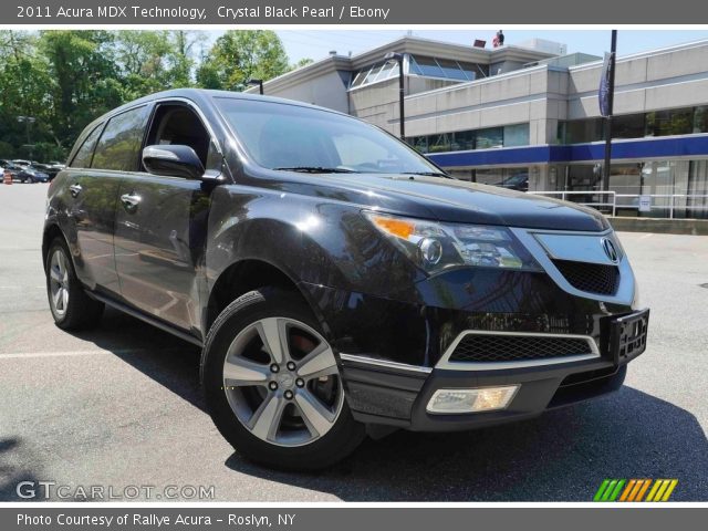 2011 Acura MDX Technology in Crystal Black Pearl