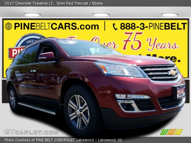 2017 Chevrolet Traverse LT in Siren Red Tintcoat