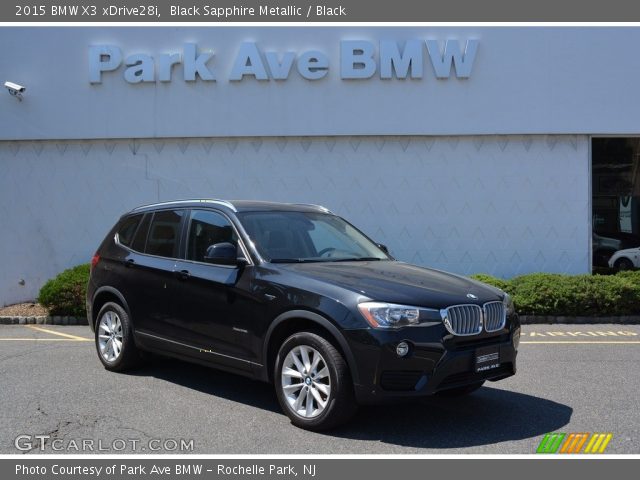 2015 BMW X3 xDrive28i in Black Sapphire Metallic