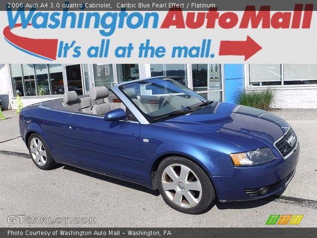 2006 Audi A4 3.0 quattro Cabriolet in Caribic Blue Pearl Effect