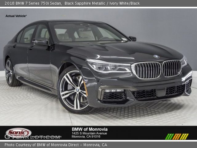 2018 BMW 7 Series 750i Sedan in Black Sapphire Metallic