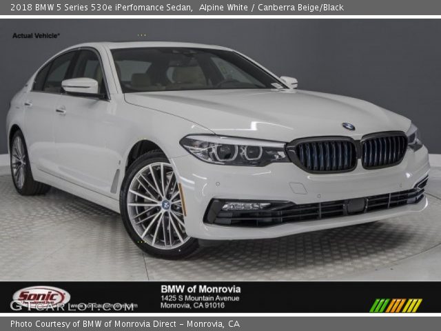 2018 BMW 5 Series 530e iPerfomance Sedan in Alpine White