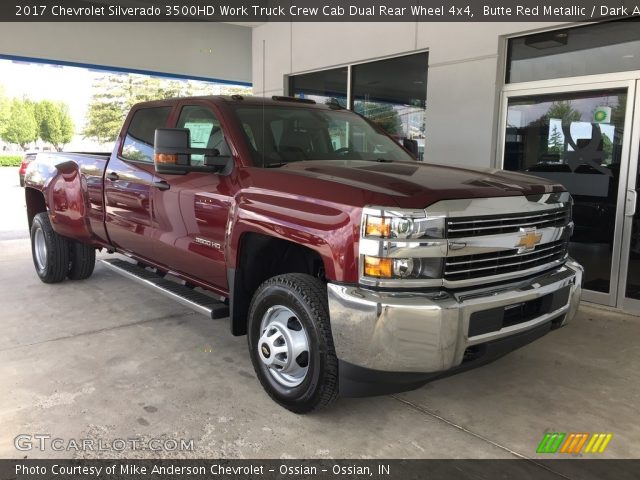 2017 Chevrolet Silverado 3500HD Work Truck Crew Cab Dual Rear Wheel 4x4 in Butte Red Metallic