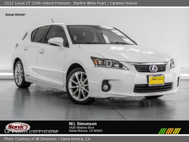 2012 Lexus CT 200h Hybrid Premium in Starfire White Pearl