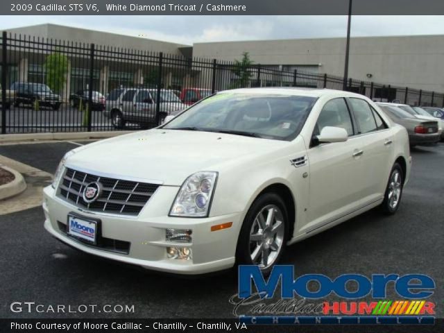 2009 Cadillac STS V6 in White Diamond Tricoat