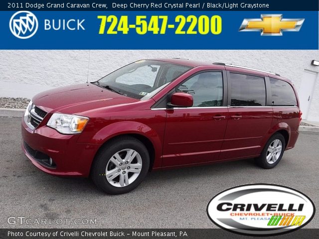 2011 Dodge Grand Caravan Crew in Deep Cherry Red Crystal Pearl