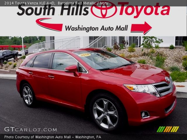 2014 Toyota Venza XLE AWD in Barcelona Red Metallic