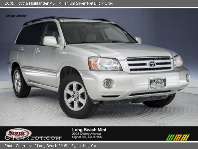 2005 Toyota Highlander V6 in Millenium Silver Metallic