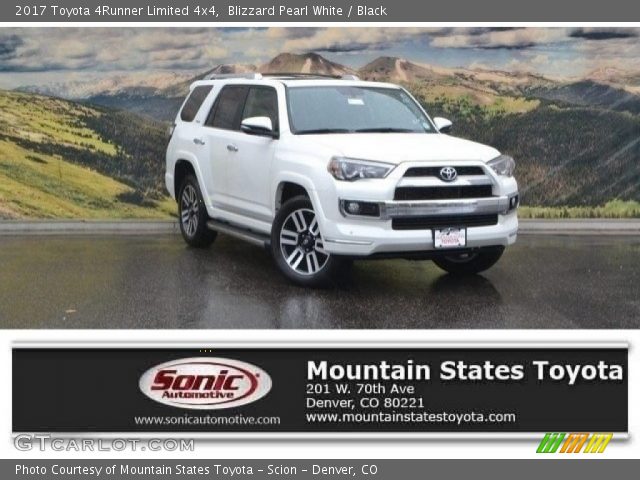 2017 Toyota 4Runner Limited 4x4 in Blizzard Pearl White