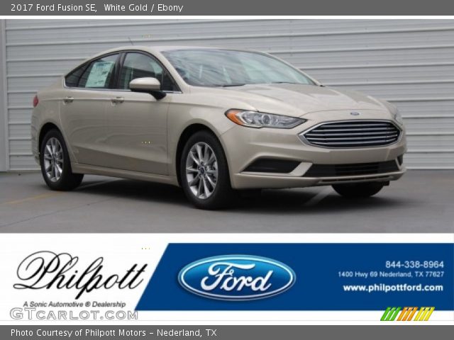 2017 Ford Fusion SE in White Gold