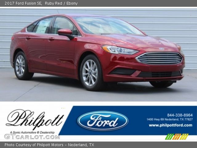 2017 Ford Fusion SE in Ruby Red