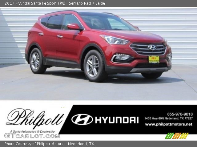 2017 Hyundai Santa Fe Sport FWD in Serrano Red