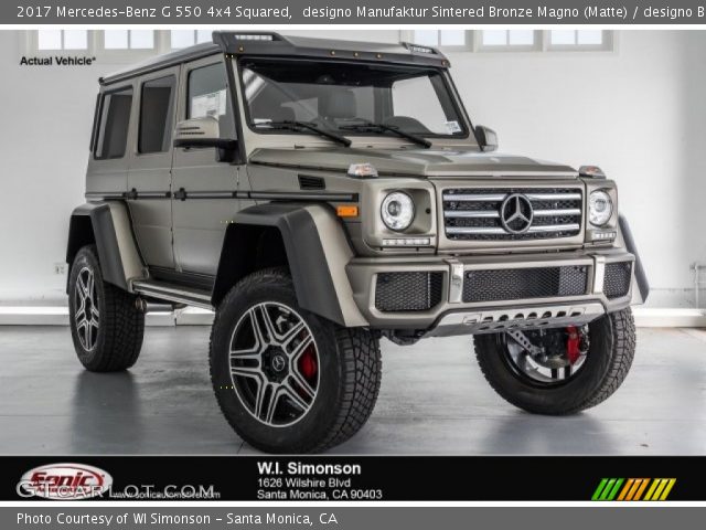 2017 Mercedes-Benz G 550 4x4 Squared in designo Manufaktur Sintered Bronze Magno (Matte)