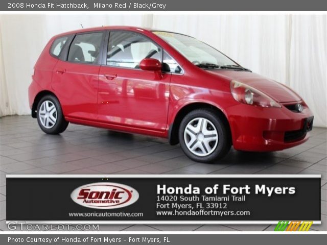 2008 Honda Fit Hatchback in Milano Red