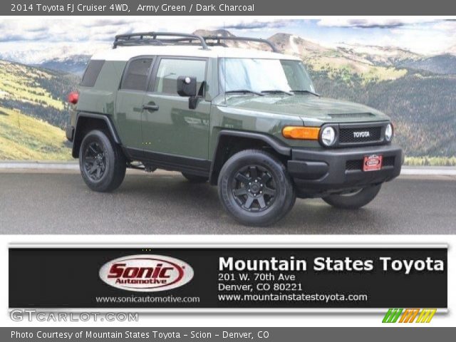 2014 Toyota FJ Cruiser 4WD in Army Green