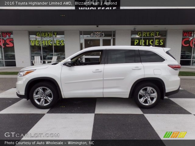 2016 Toyota Highlander Limited AWD in Blizzard Pearl