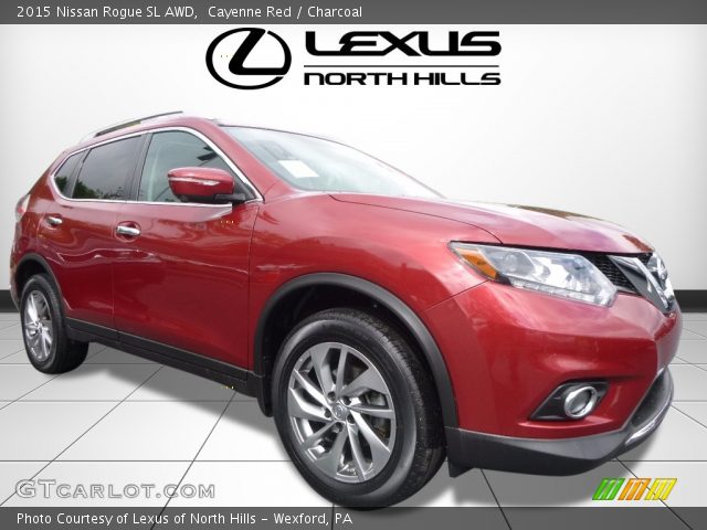 2015 Nissan Rogue SL AWD in Cayenne Red