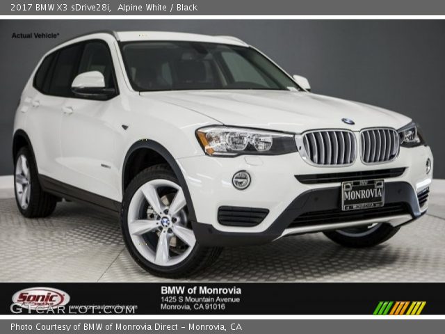 2017 BMW X3 sDrive28i in Alpine White