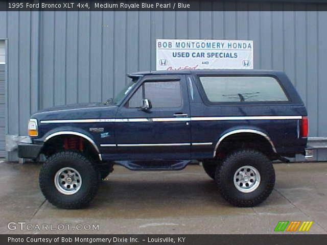 1995 Ford Bronco XLT 4x4 in Medium Royale Blue Pearl