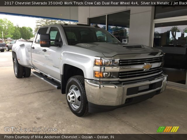 2017 Chevrolet Silverado 3500HD Work Truck Crew Cab Dual Rear Wheel 4x4 in Silver Ice Metallic