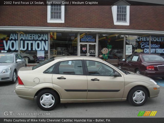2002 Ford Focus LX Sedan in Fort Knox Gold
