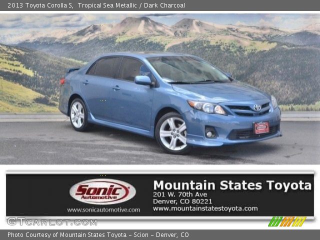 2013 Toyota Corolla S in Tropical Sea Metallic