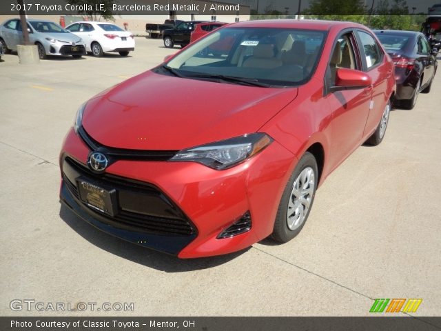 2017 Toyota Corolla LE in Barcelona Red Metalic