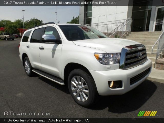 2017 Toyota Sequoia Platinum 4x4 in Blizzard Pearl White