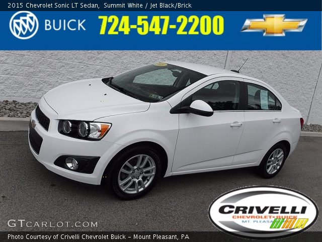 2015 Chevrolet Sonic LT Sedan in Summit White