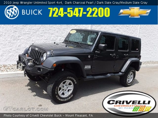 2010 Jeep Wrangler Unlimited Sport 4x4 in Dark Charcoal Pearl