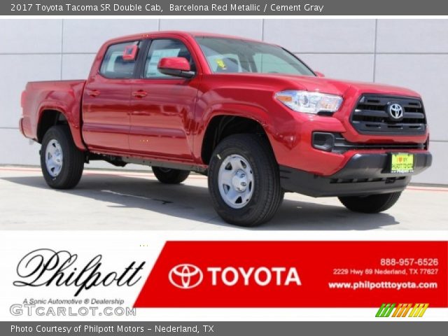 2017 Toyota Tacoma SR Double Cab in Barcelona Red Metallic