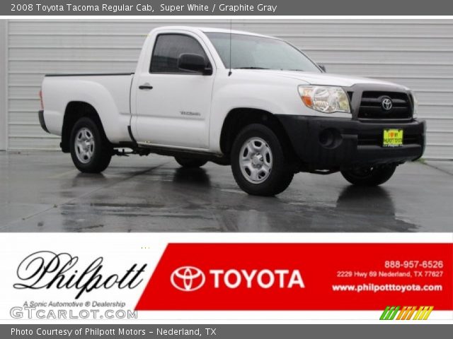 2008 Toyota Tacoma Regular Cab in Super White