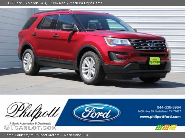 2017 Ford Explorer FWD in Ruby Red