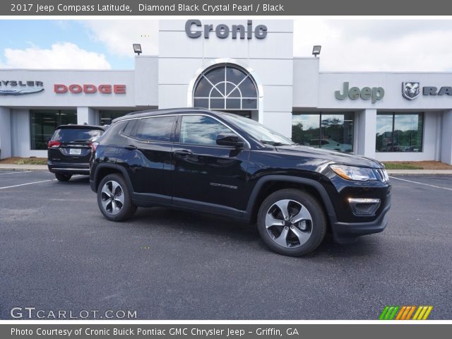 2017 Jeep Compass Latitude in Diamond Black Crystal Pearl