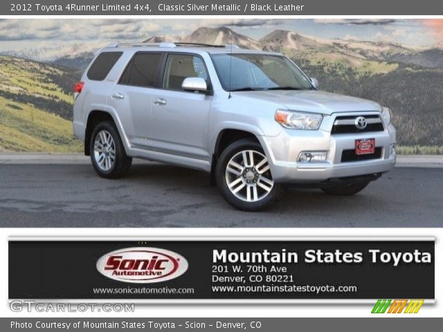 2012 Toyota 4Runner Limited 4x4 in Classic Silver Metallic